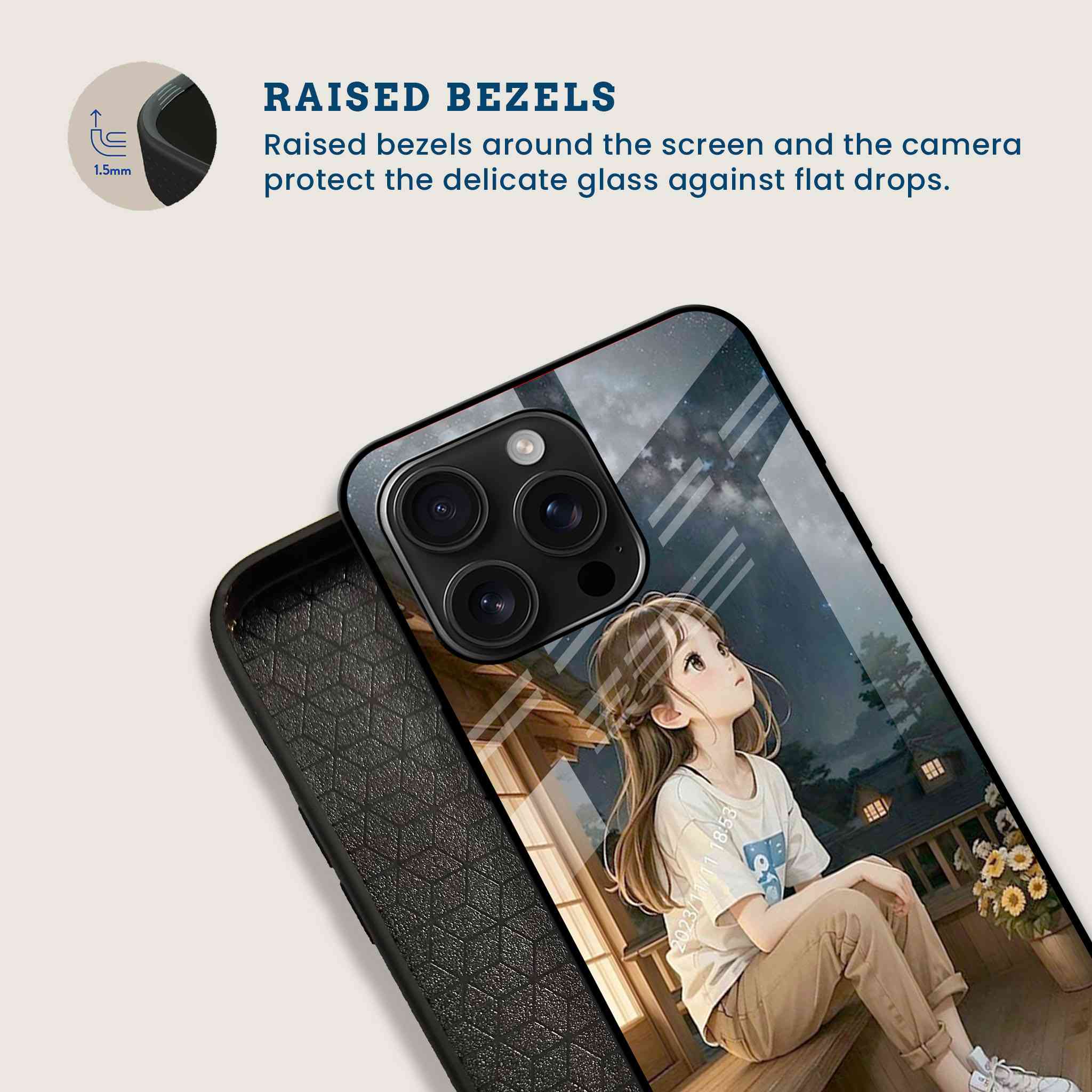 Charming Girl Mobile Back Cover Bezel Image