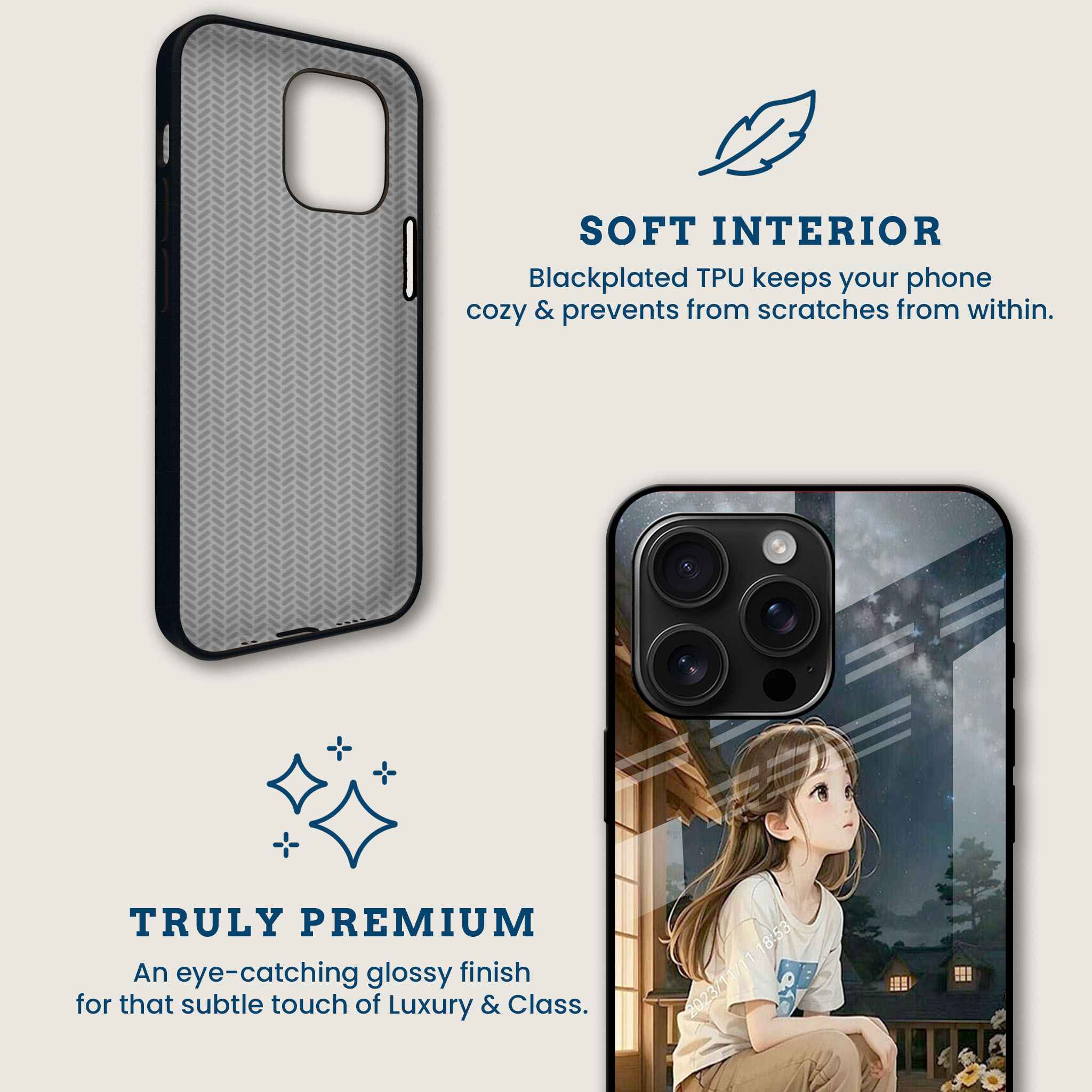 Charming Girl Mobile Back Cover Brand Image