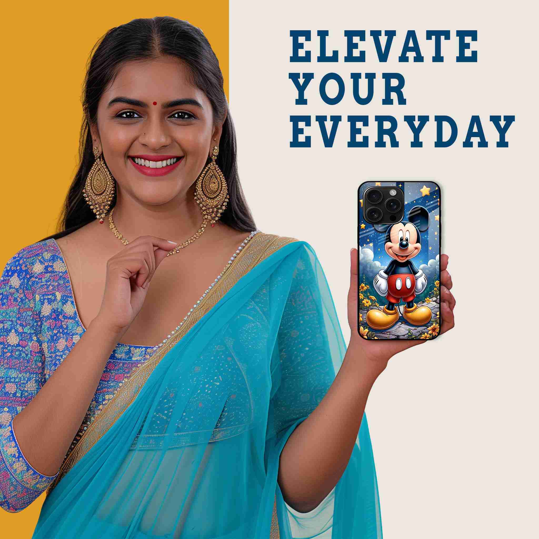 Charming Mickey Mobile Back Cover Woman Image