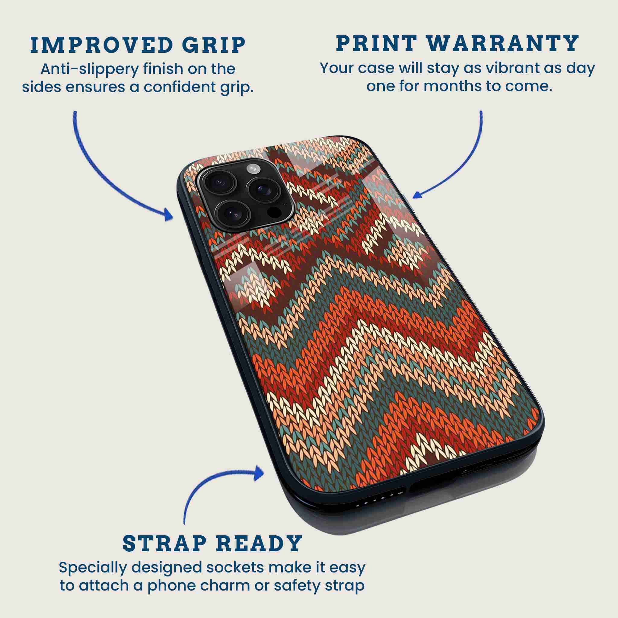 Chevron Knit Mobile Back Cover Feature Image