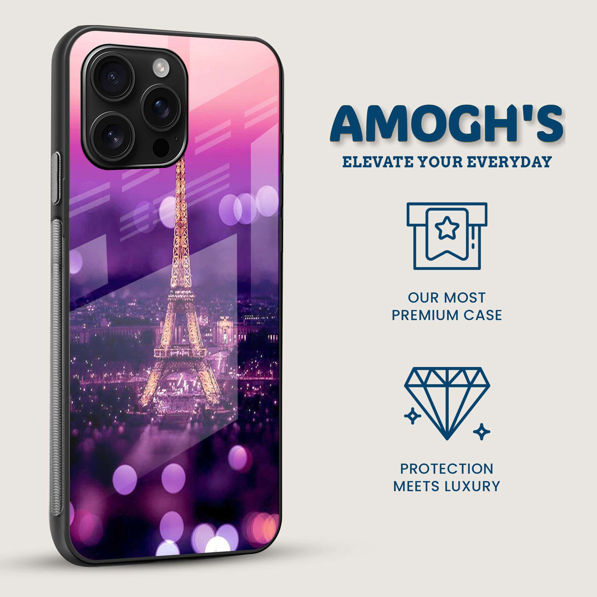 City of Love Mobile Back Cover Side Image