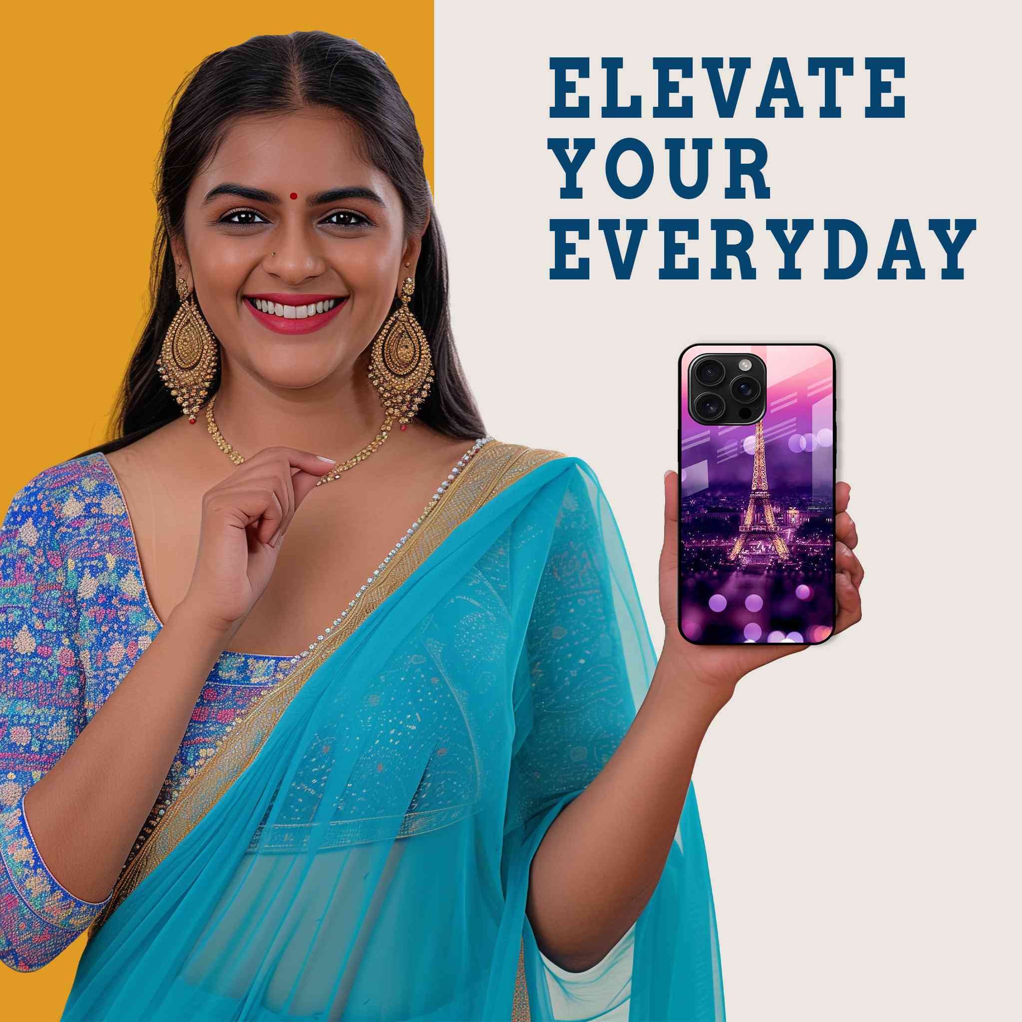 City of Love Mobile Back Cover Woman Image
