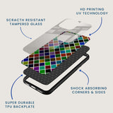 Color Block Diamond Mobile Back Cover Layer Image