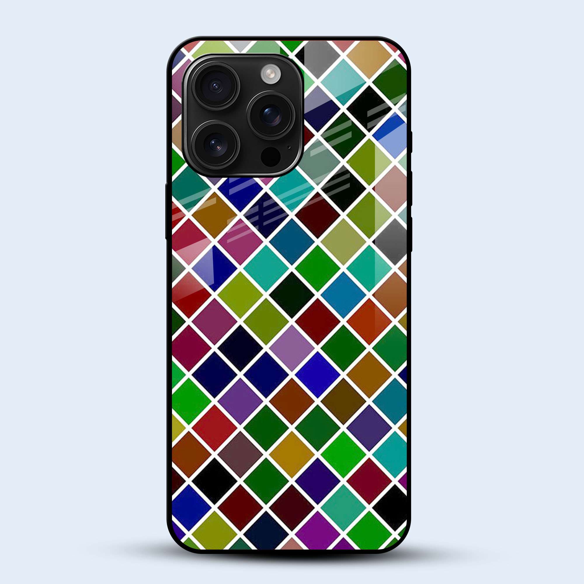 Color Block Diamond Mobile Back Cover Main Image