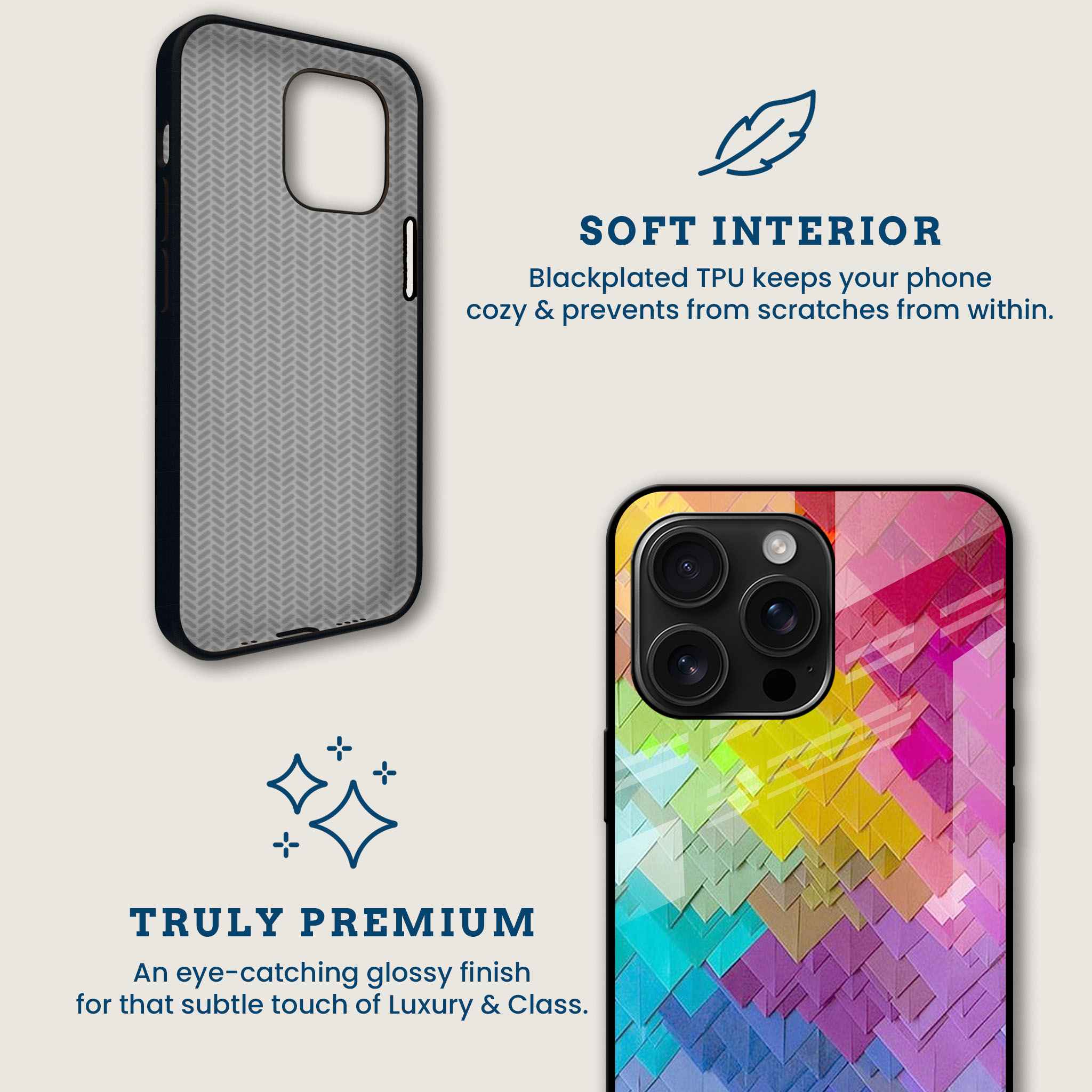 Color Cascade Mobile Back Cover Brand Image