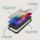 Color Cascade Mobile Back Cover Layer Image