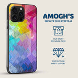 Color Cascade Mobile Back Cover Side Image