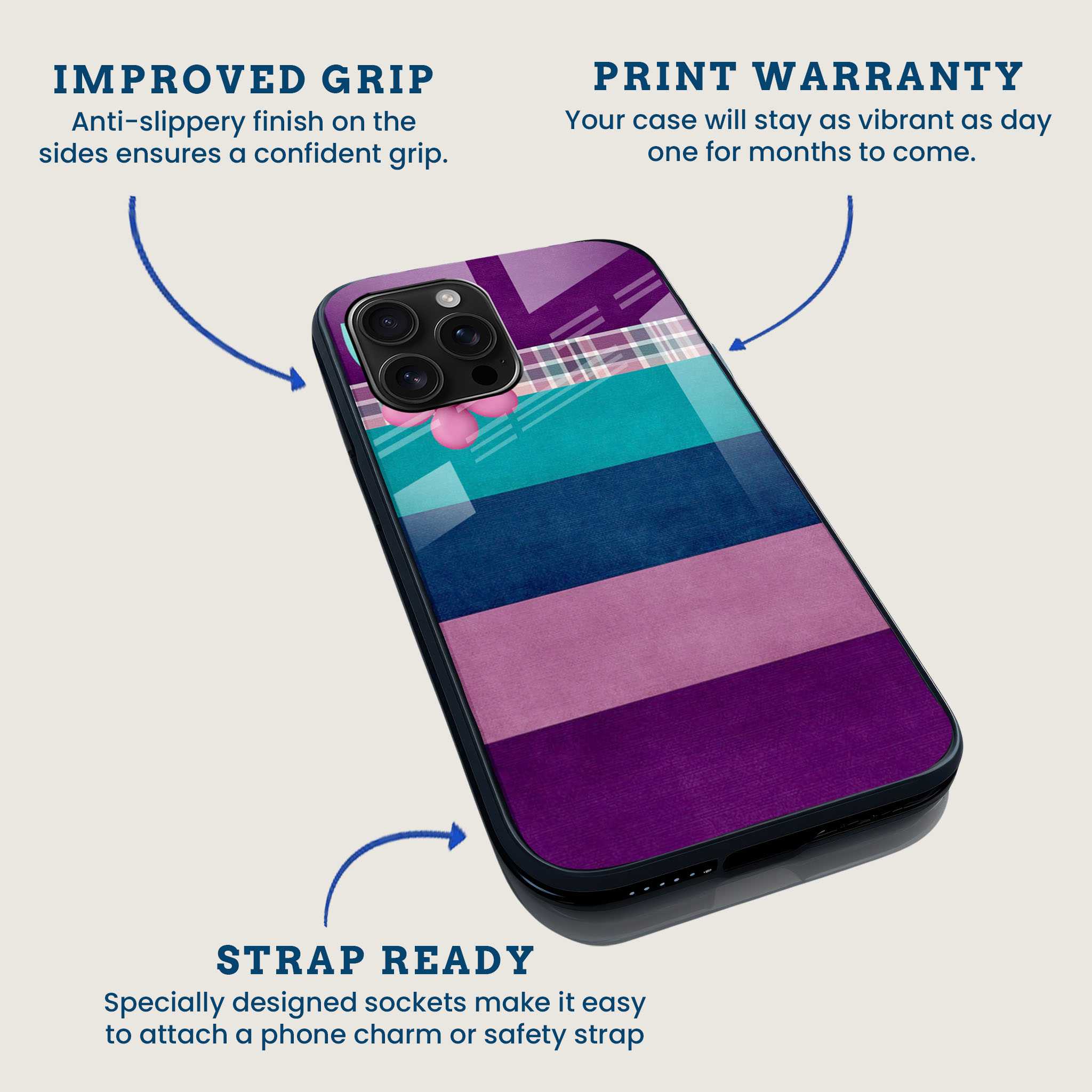 Color Straps Mobile Back Cover Feature Image