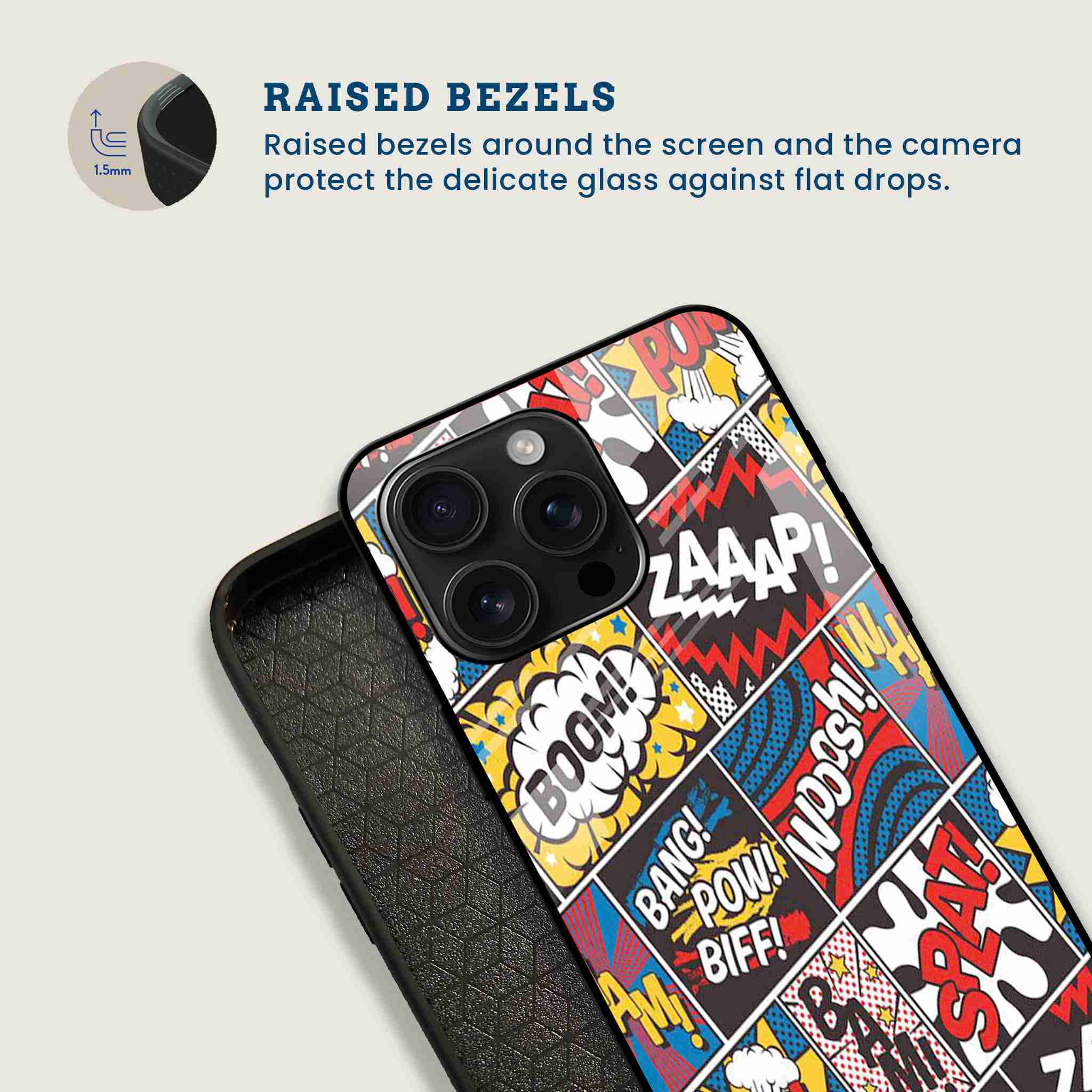 Comic Blast Mobile Back Cover Bezel Image