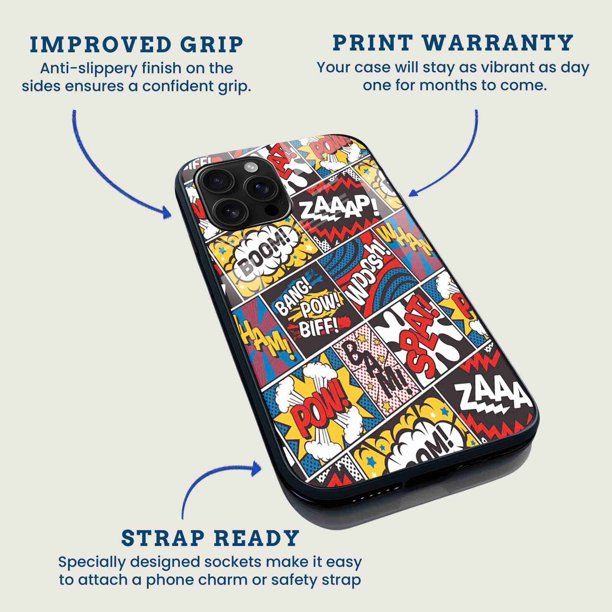Comic Blast Mobile Back Cover Feature Image