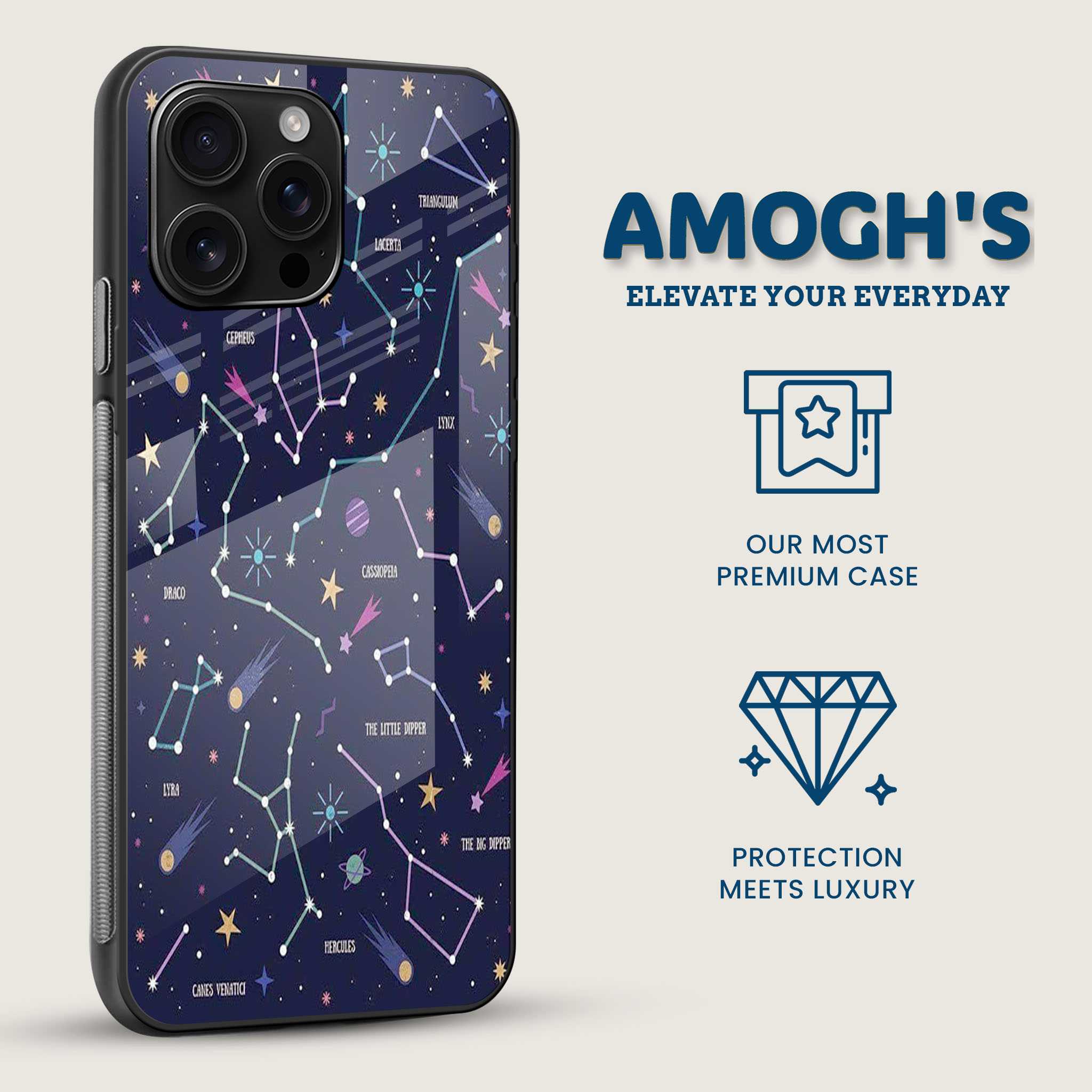 Constellation Map Mobile Back Cover Side Image