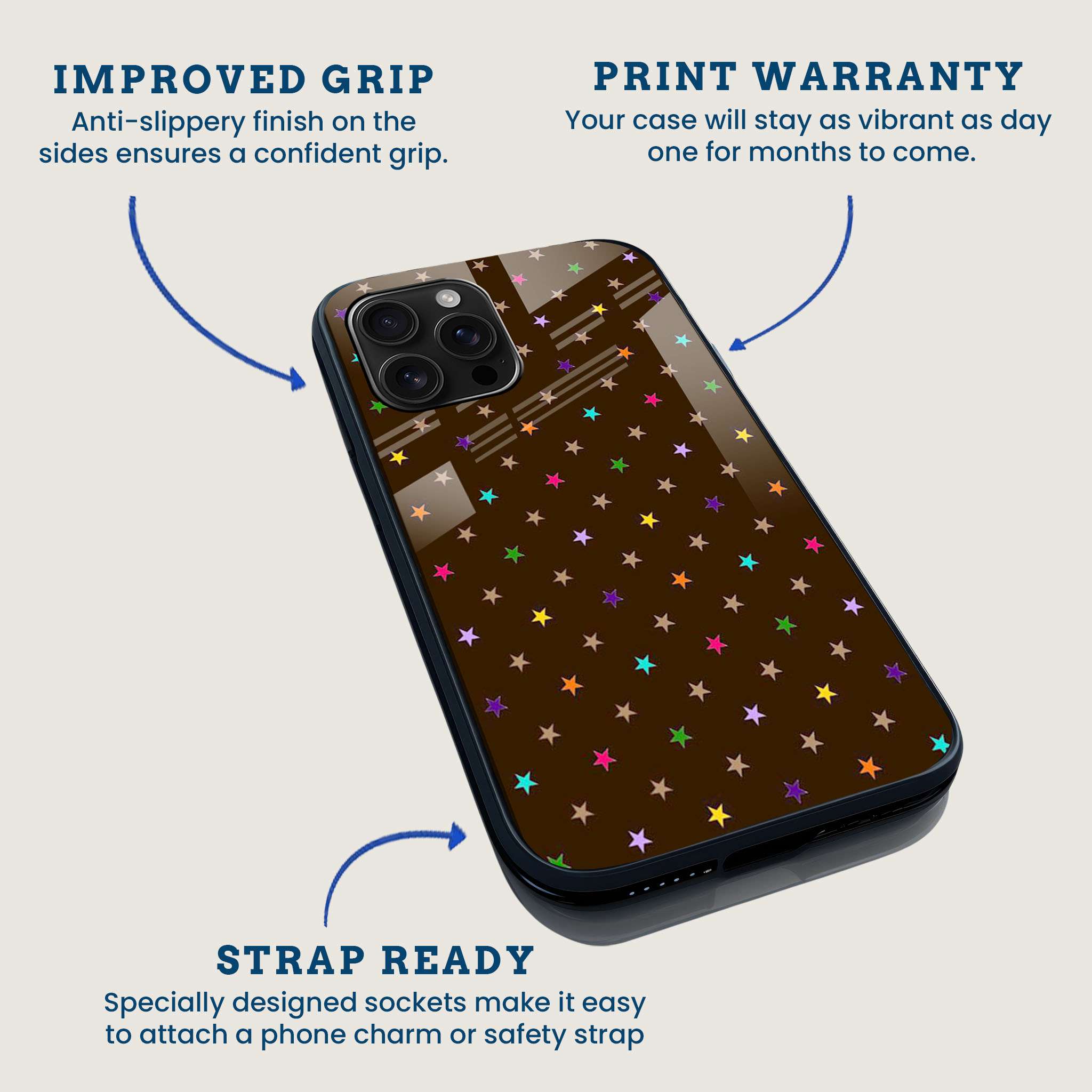 Cosmic Confetti Stars Mobile Back Cover Feature Image