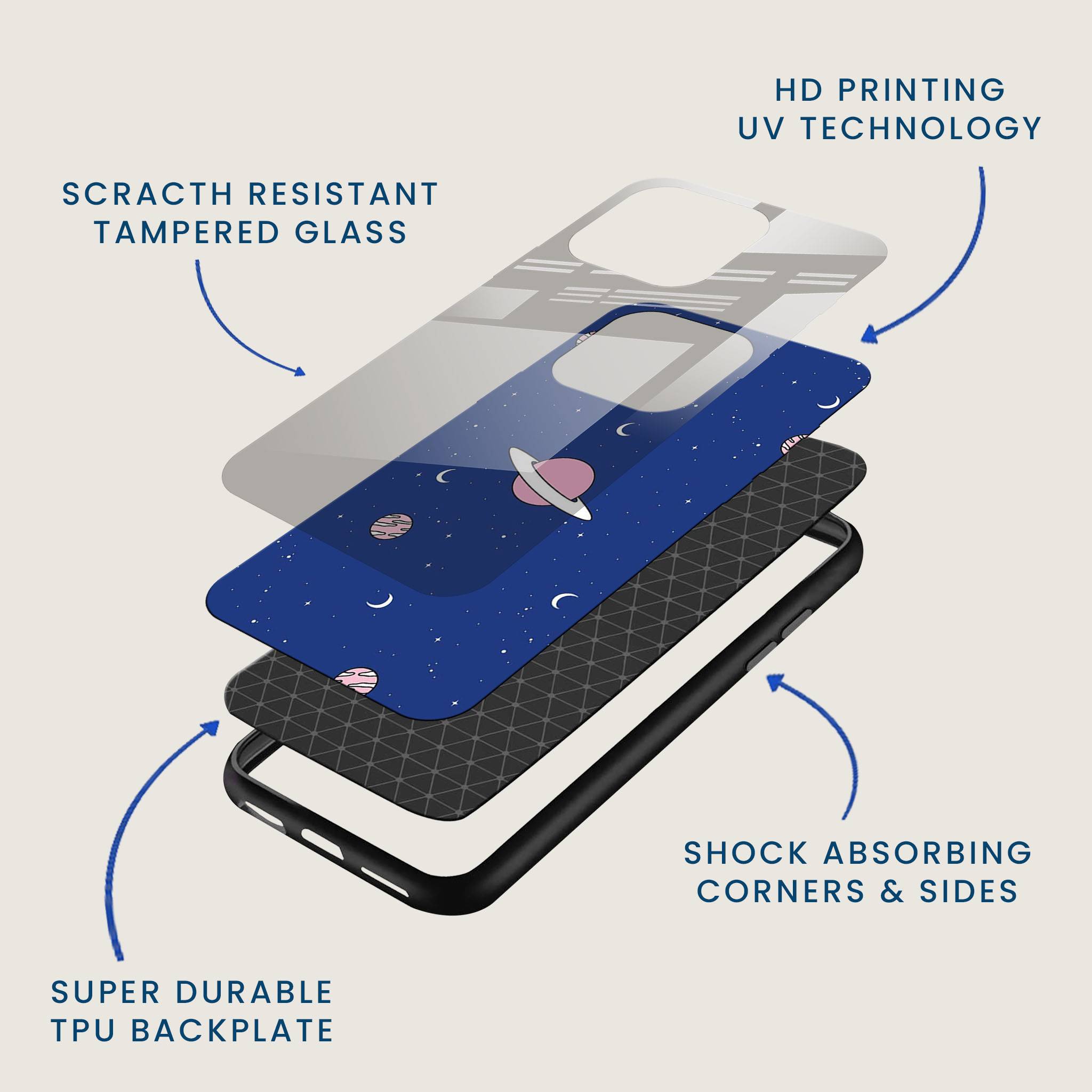 Cosmic Dreamz Mobile Back Cover Layer Image