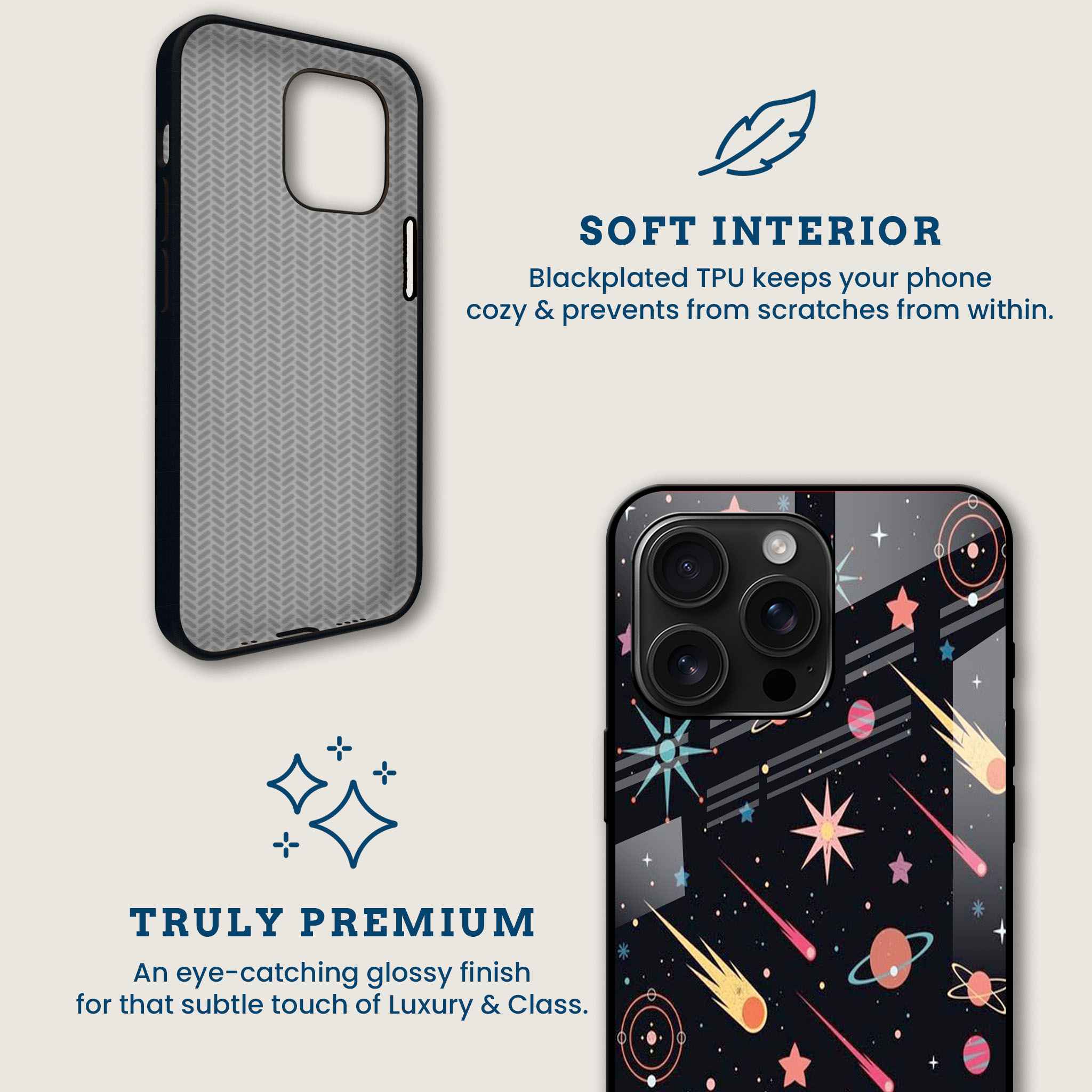 Cosmic Journey Mobile Back Cover Brand Image