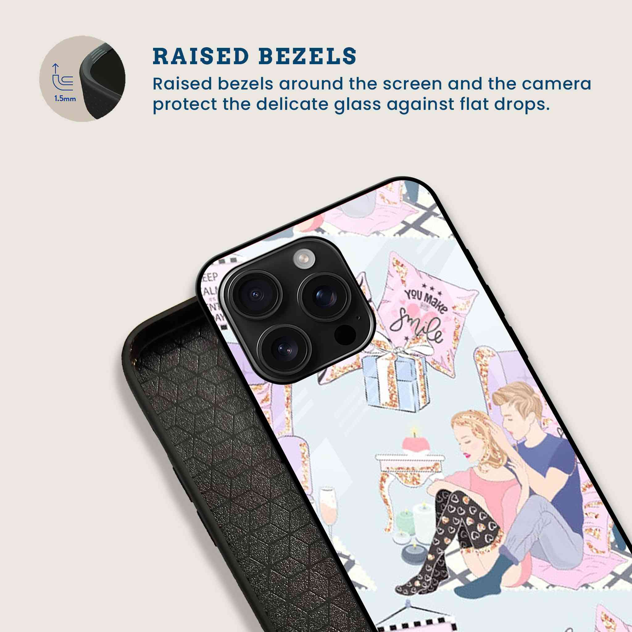 Cozy Valentine's Mobile Back Cover Bezel Image