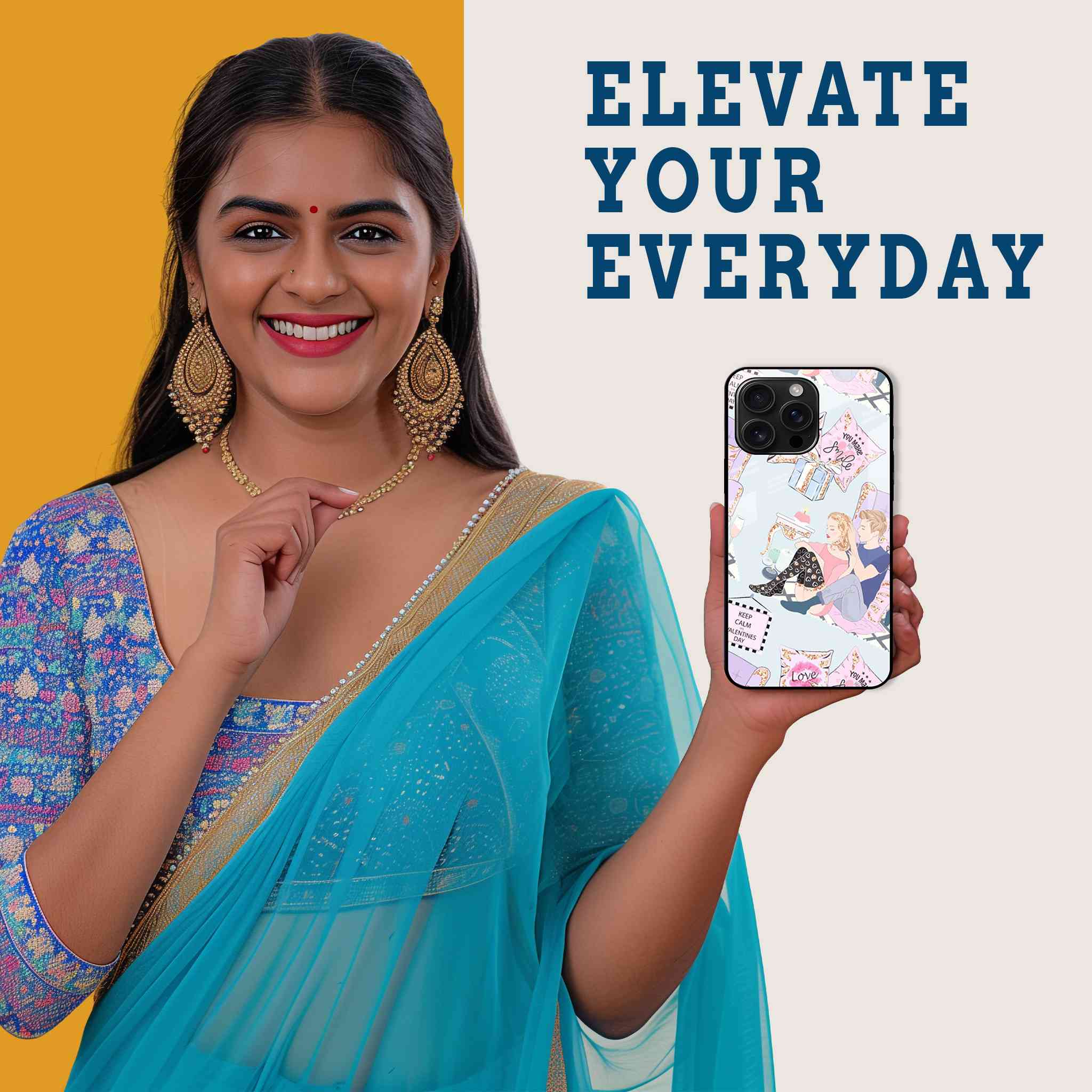 Cozy Valentine's Mobile Back Cover Woman Image