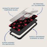Crimson Clover Floral Mobile Back Cover Layer Image