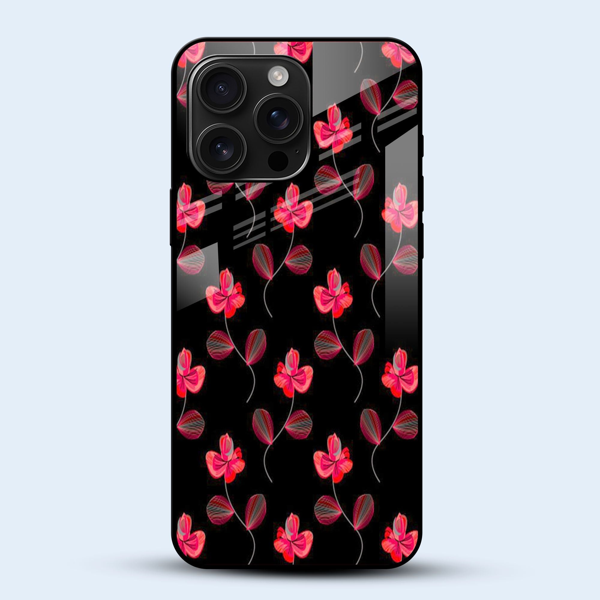 Crimson Clover Floral Mobile Back Cover Main Image