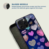 Cute Doodle Heart Mobile Back Cover Bezel Image