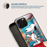 Cute Snoopy Mobile Back Cover Bezel Image