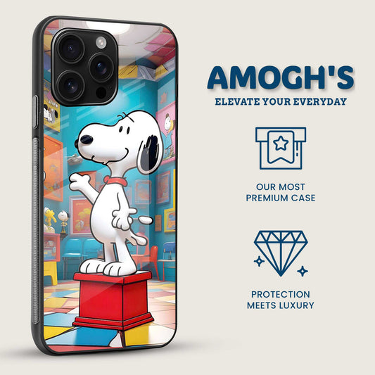 Cute Snoopy Mobile Back Cover Side Image