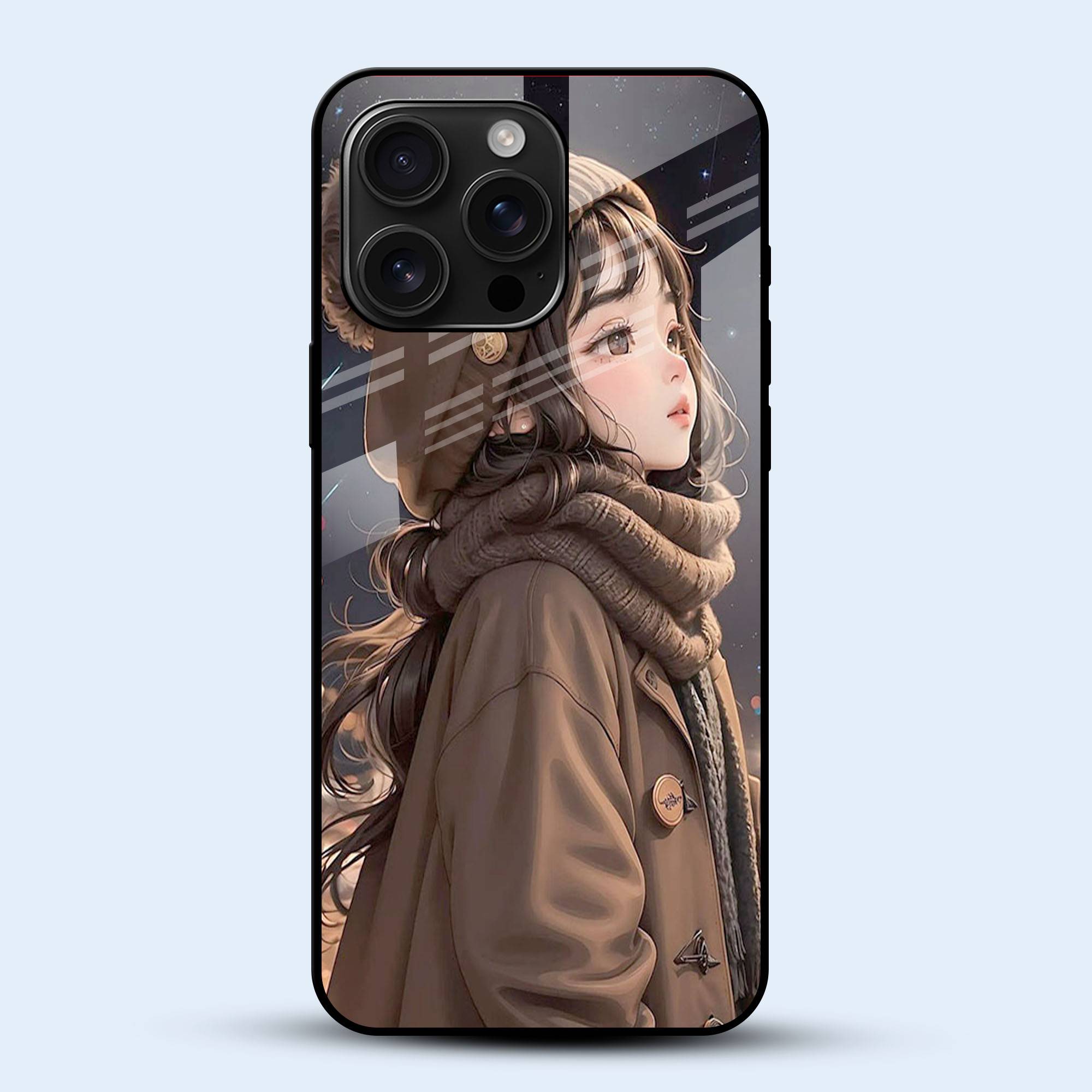 Cute Winter Gal Mobile Back Cover Main Image