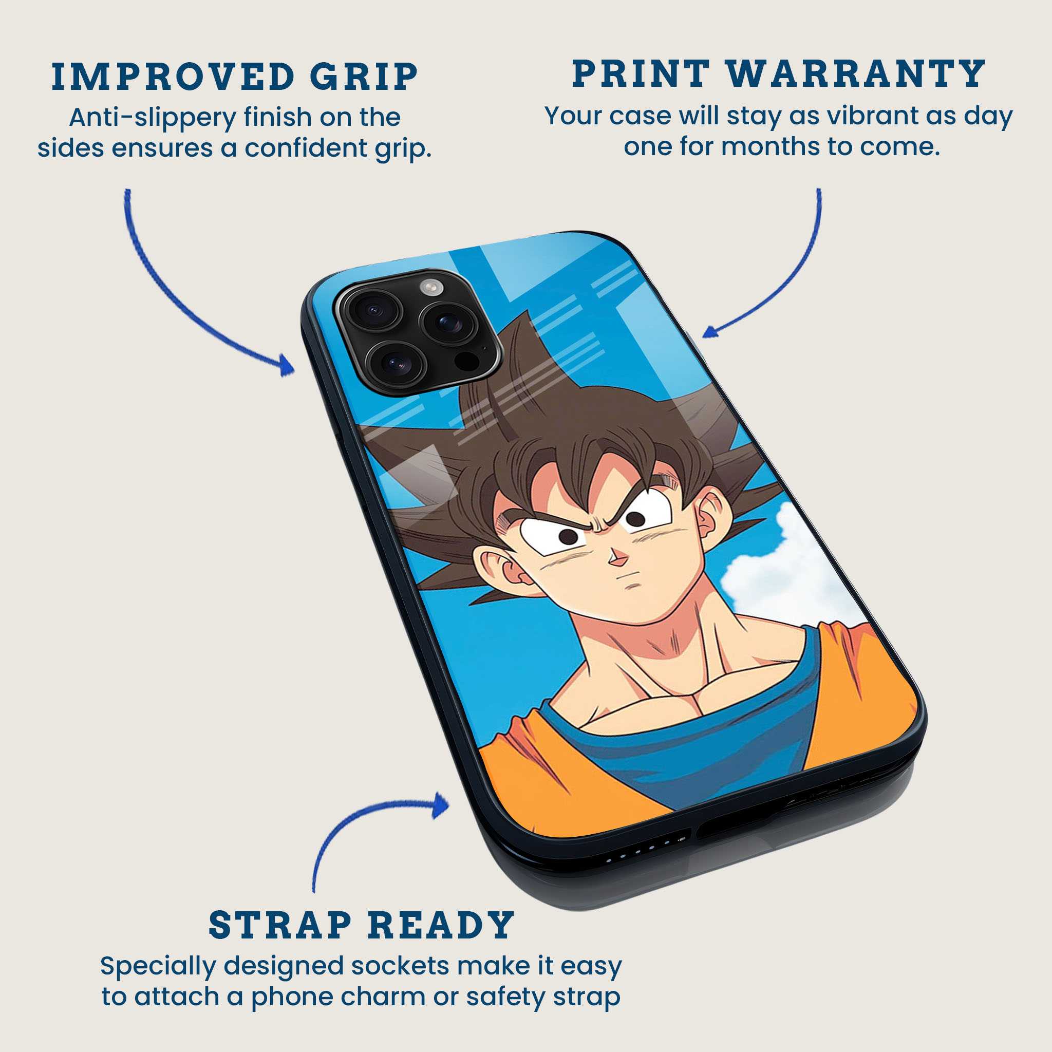 DBZ Goku Mobile Back Cover Feature Image