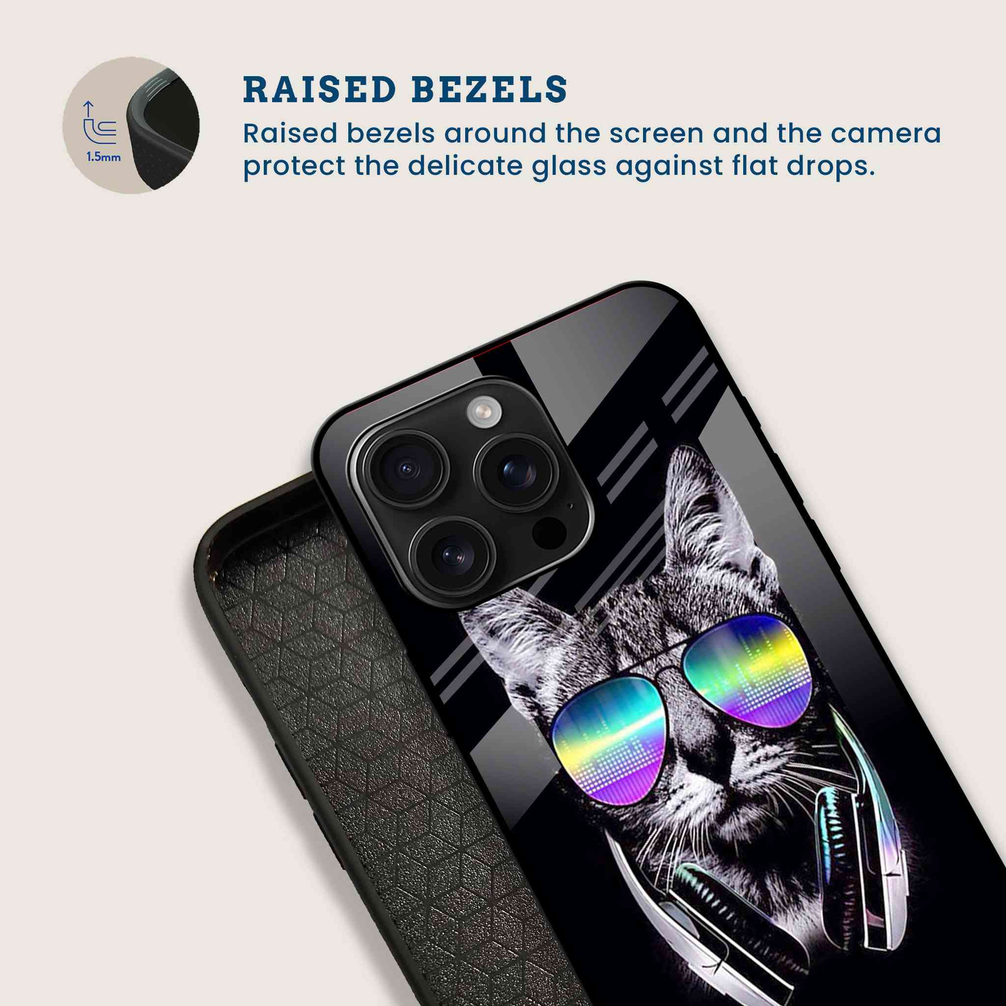 DJ Cat Mobile Back Cover Bezel Image