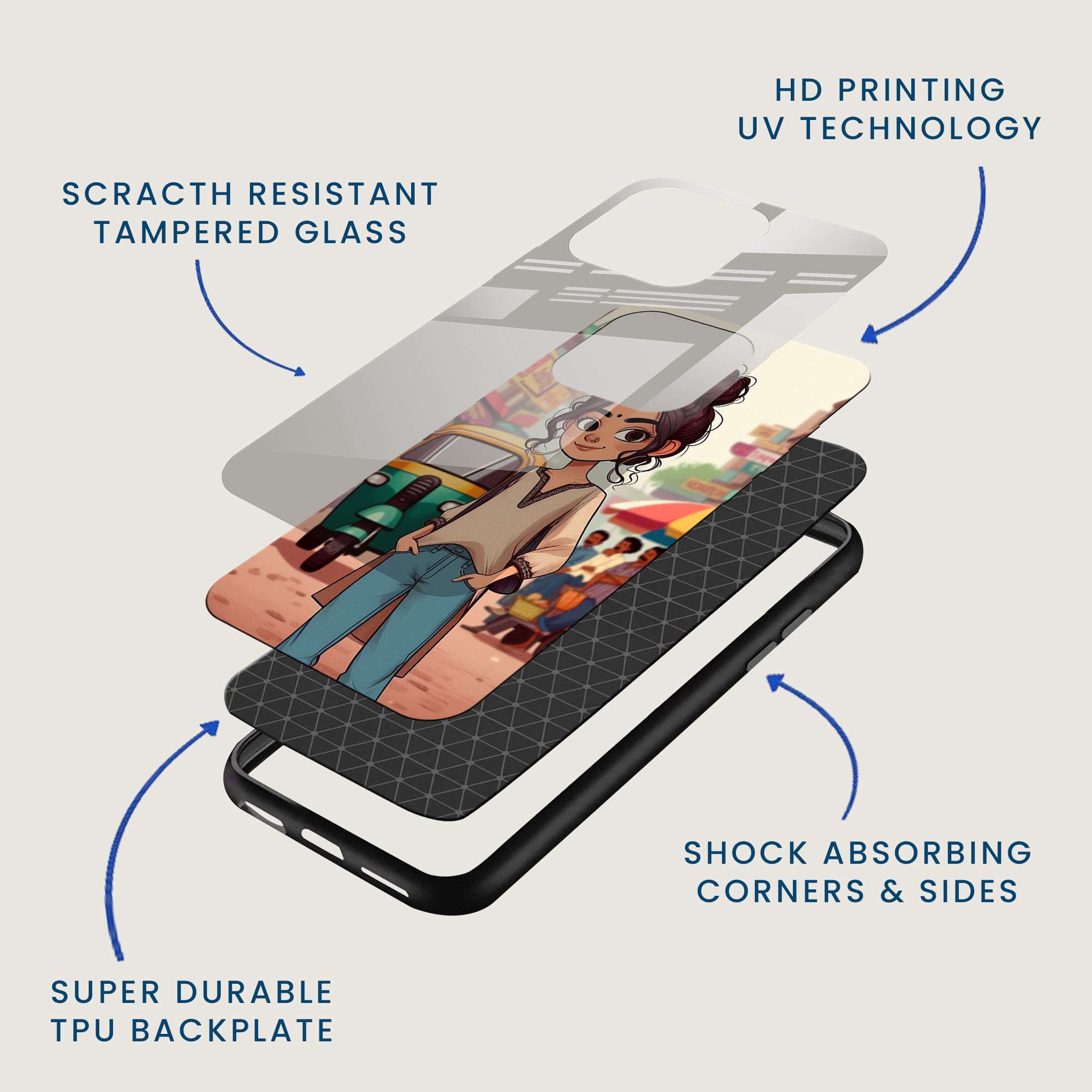 Daily Hustler Mobile Back Cover Layer Image