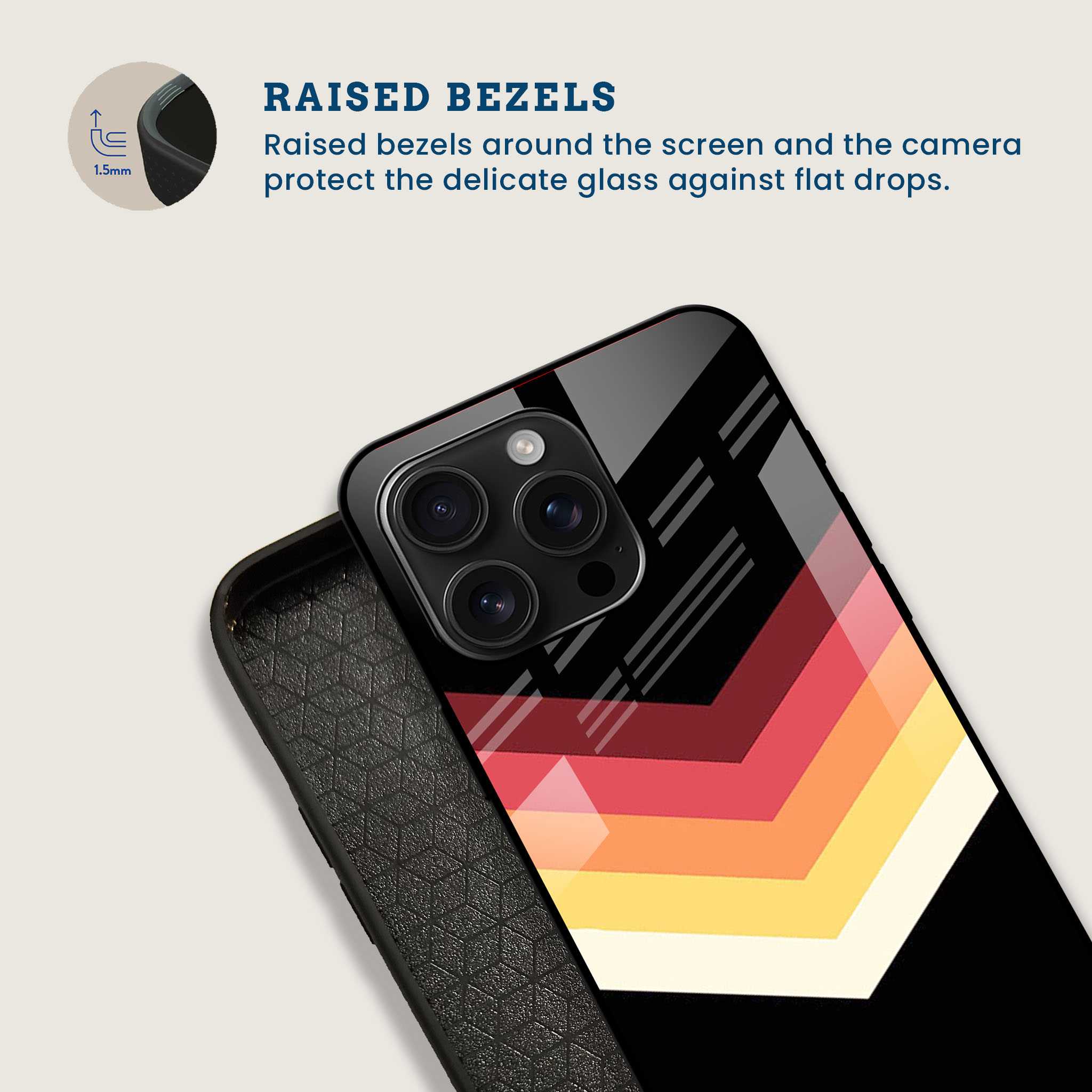 Desert Sunset Gradient Mobile Back Cover Bezel Image