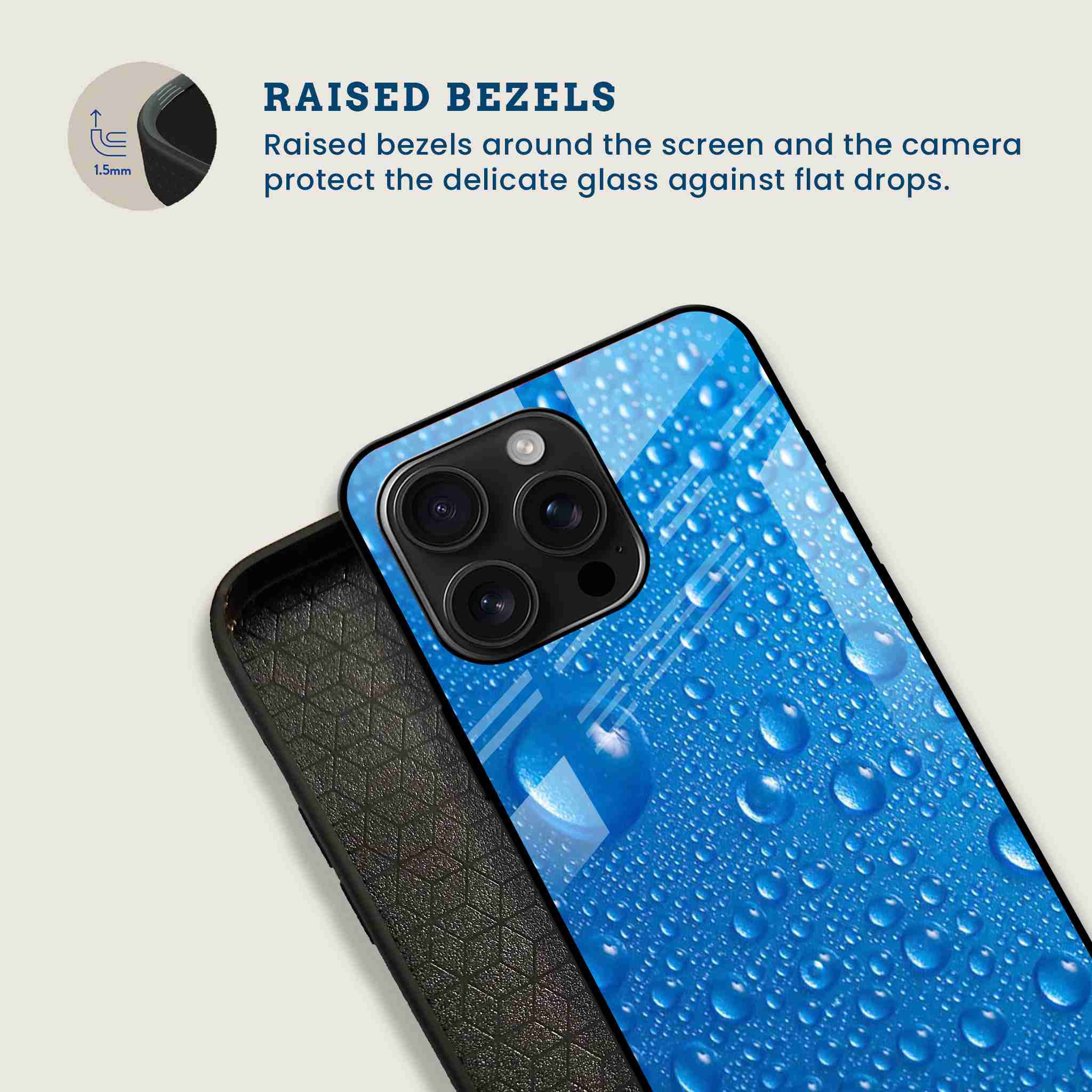 Dewy Blue Mobile Back Cover Bezel Image