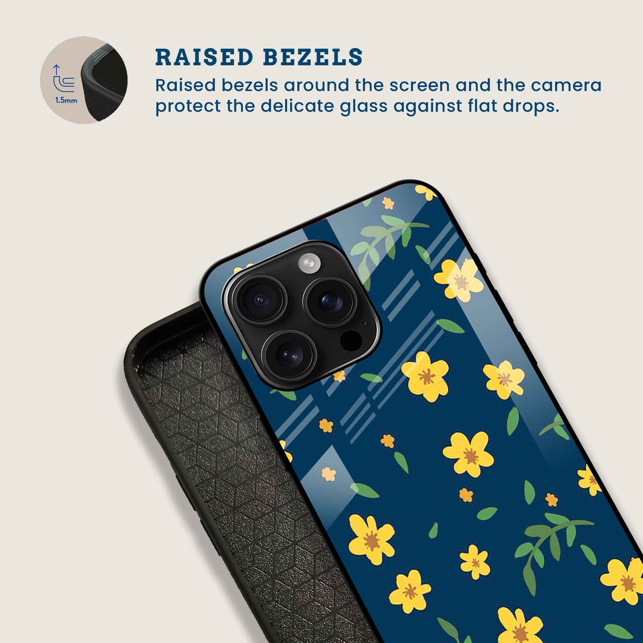 Ditsy Bloom Mobile Back Cover Bezel Image