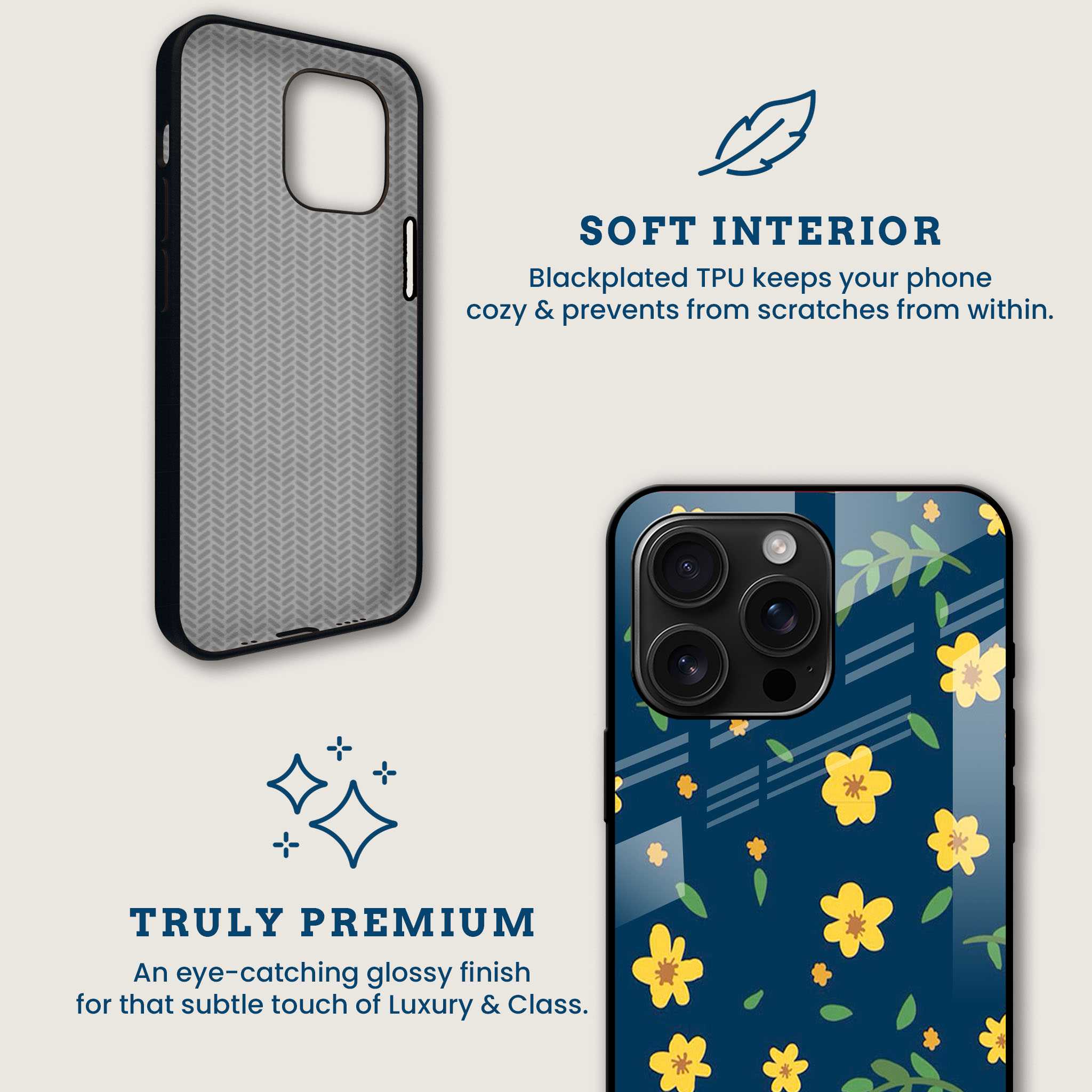 Ditsy Bloom Mobile Back Cover Brand Image