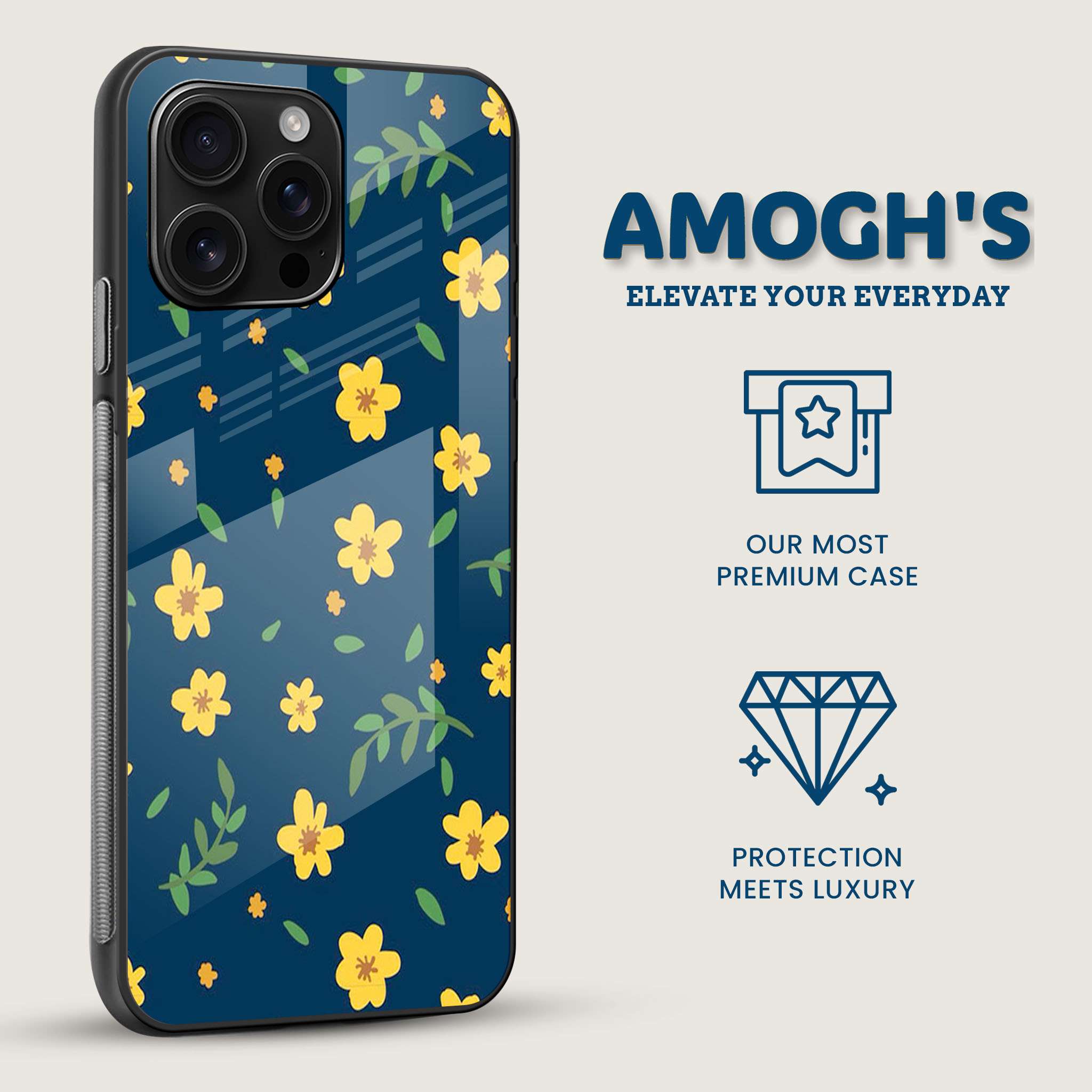 Ditsy Bloom Mobile Back Cover Side Image