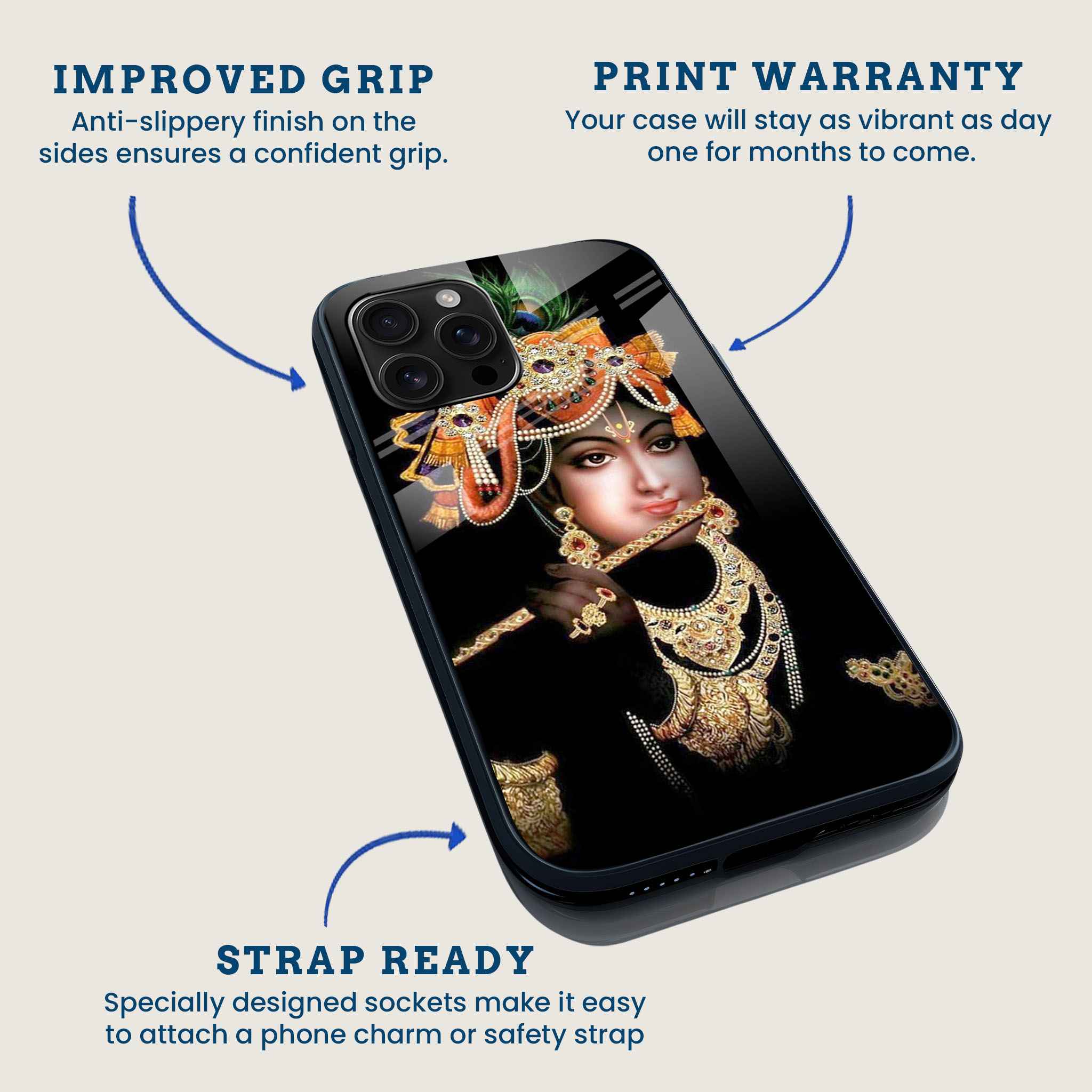 Divine Krishna Mobile Back Cover Feature Image