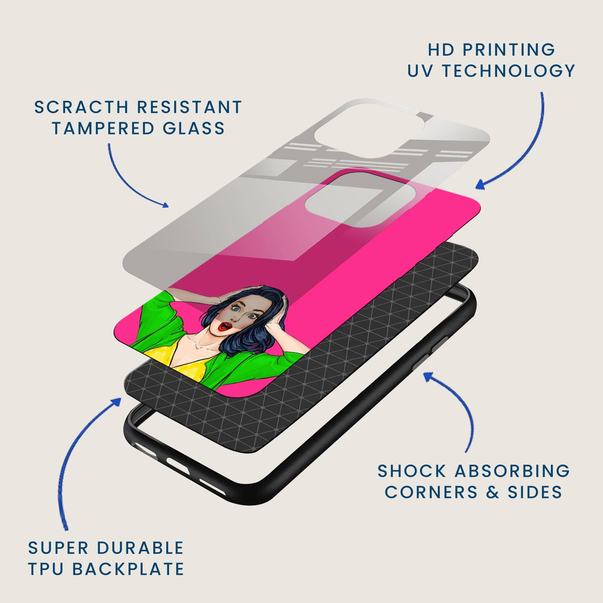 Drama Queen Mobile Back Cover Layer Image