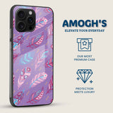 Dreamy Boho Feather Mobile Back Cover Side Image