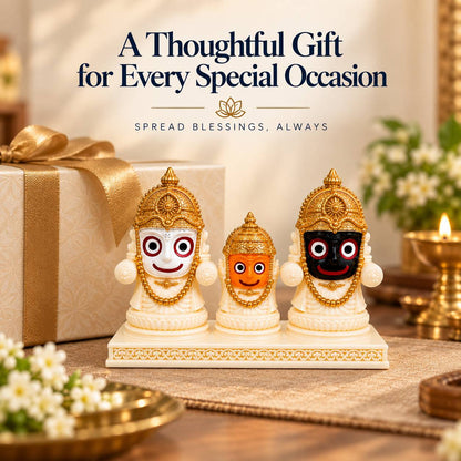 Jagannath, Balabhadra & Subhadra | 3D Printed Idol Set