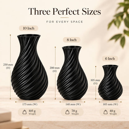 Spiral Wave Vase | 3D Printed Home Décor