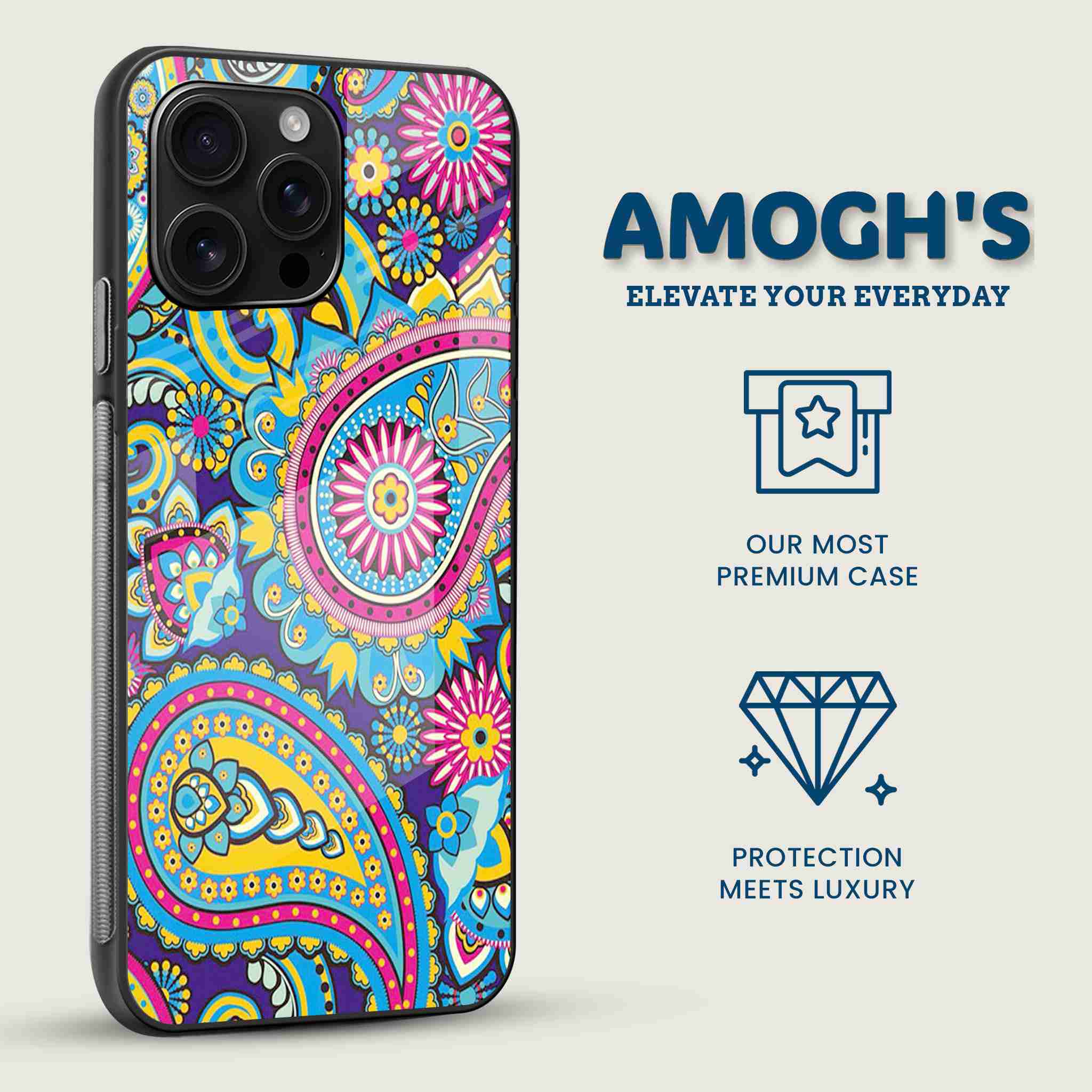 Electric Pasley Mobile Back Cover Side Image