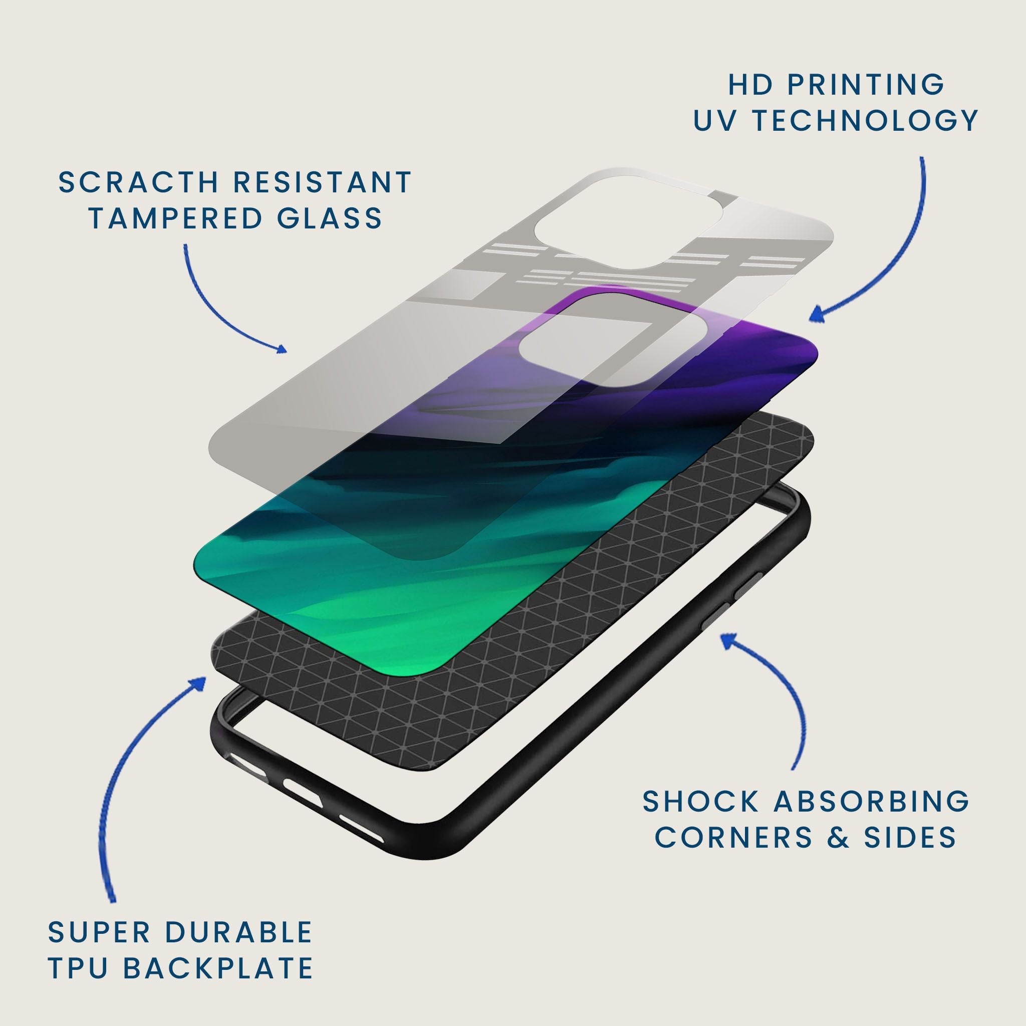 Electric Plum Mobile Back Cover Layer Image