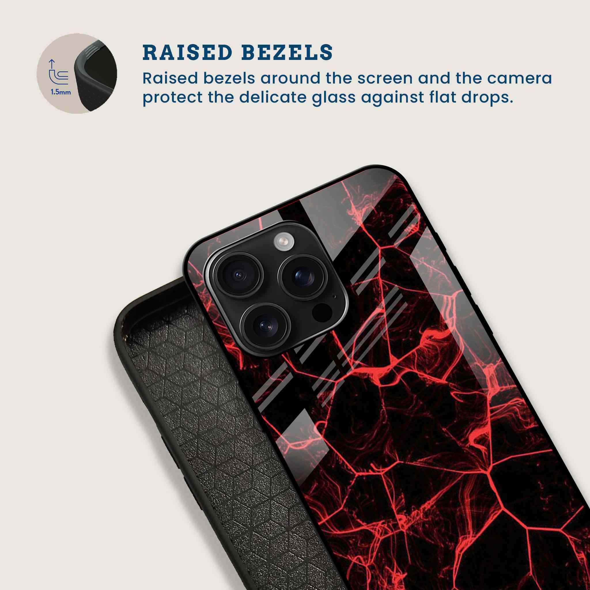 Electric Red Mobile Back Cover Bezel Image