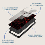 Electric Red Mobile Back Cover Layer Image