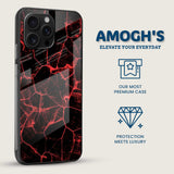 Electric Red Mobile Back Cover Side Image
