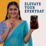 Electric Red Mobile Back Cover Woman Image