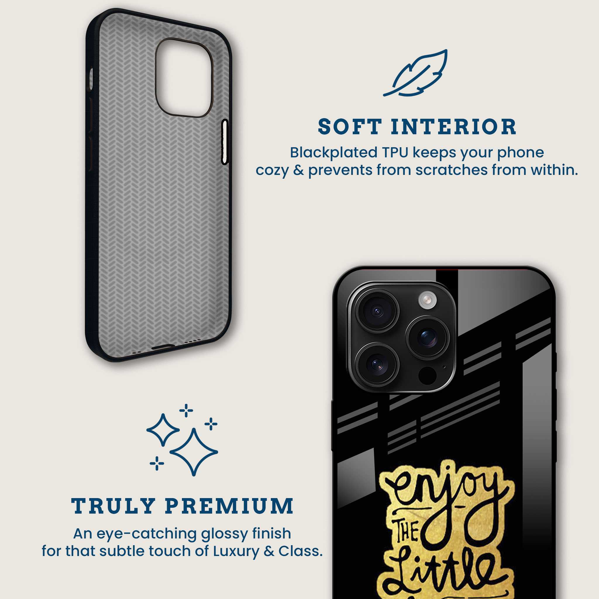 Enjoy Little Things Mobile Back Cover Brand Image