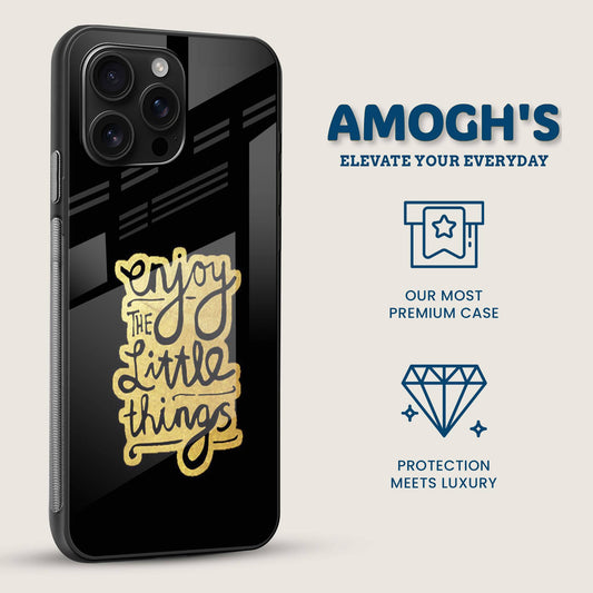 Enjoy Little Things Mobile Back Cover Side Image