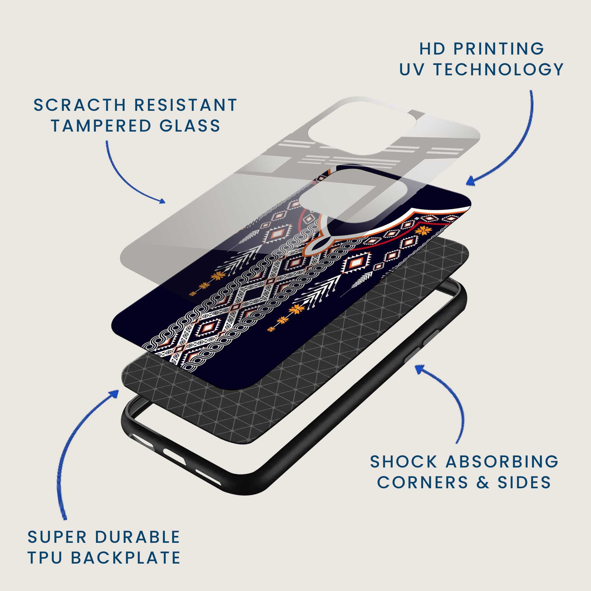 Ethnic Triba Mobile Back Cover Layer Image