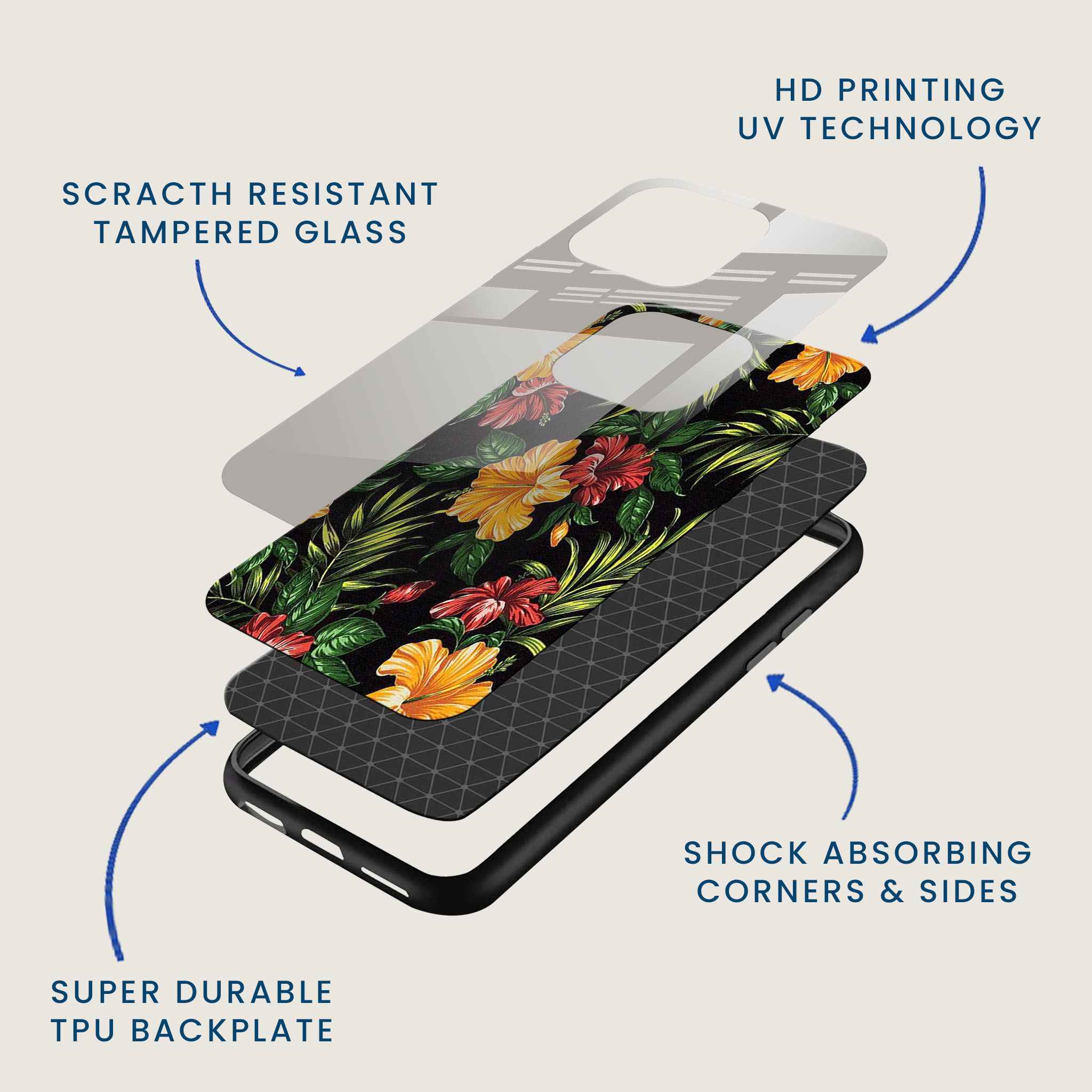 Exotic Darkness Mobile Back Cover Layer Image