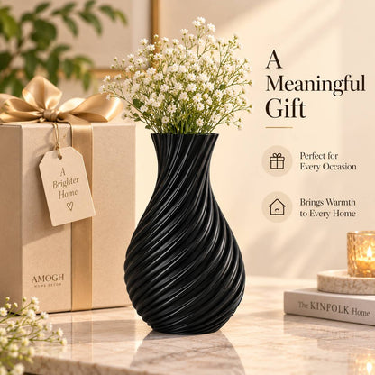 Spiral Wave Vase | 3D Printed Home Décor